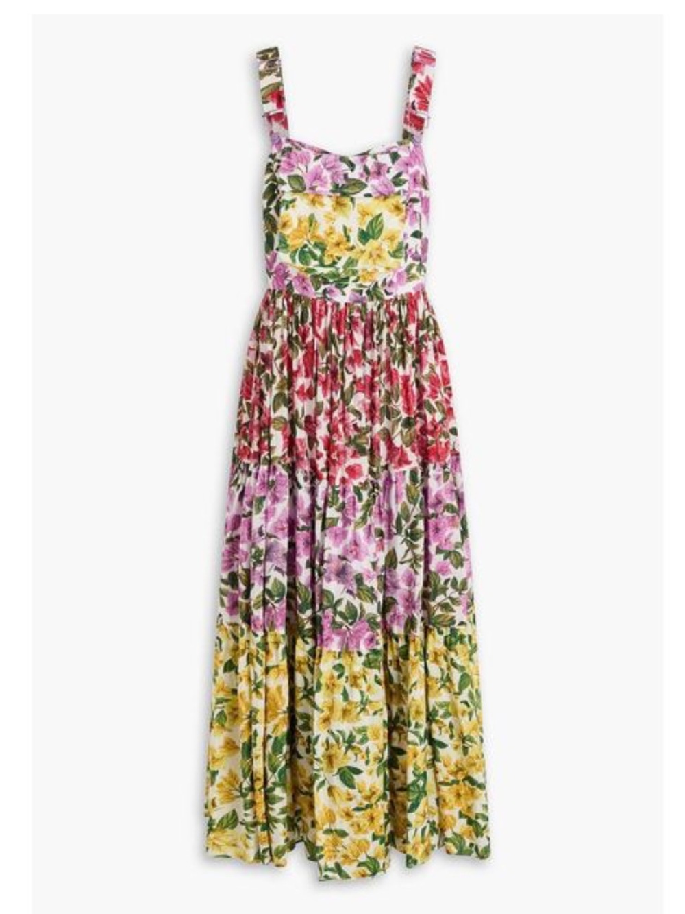 NWT Farm Rio size L tiered maxi dress
